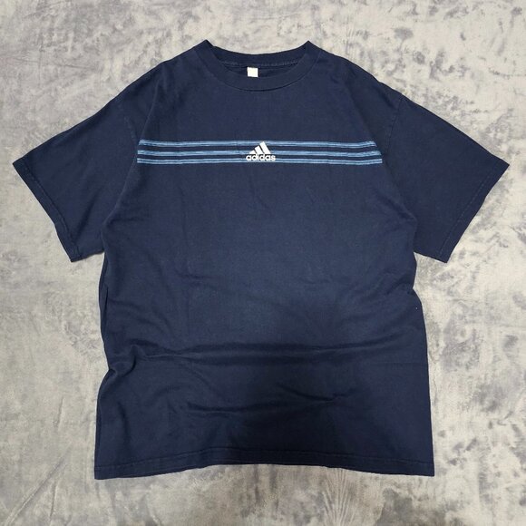 Adidas Men's Center Logo T-Shirt Y2K Vibe NO TAG Fits like REGULAR MEDIUM - Picture 1 of 6